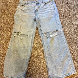 American Eagle Outfitters Light Blue Stovepipe Denim